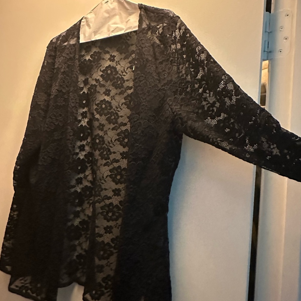 Abercrombie & Fitch Black Lace layer top